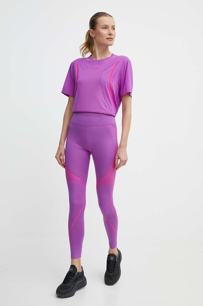 Κολάν προπόνησης adidas by Stella McCartney Truepace IT5786 μωβ SS24