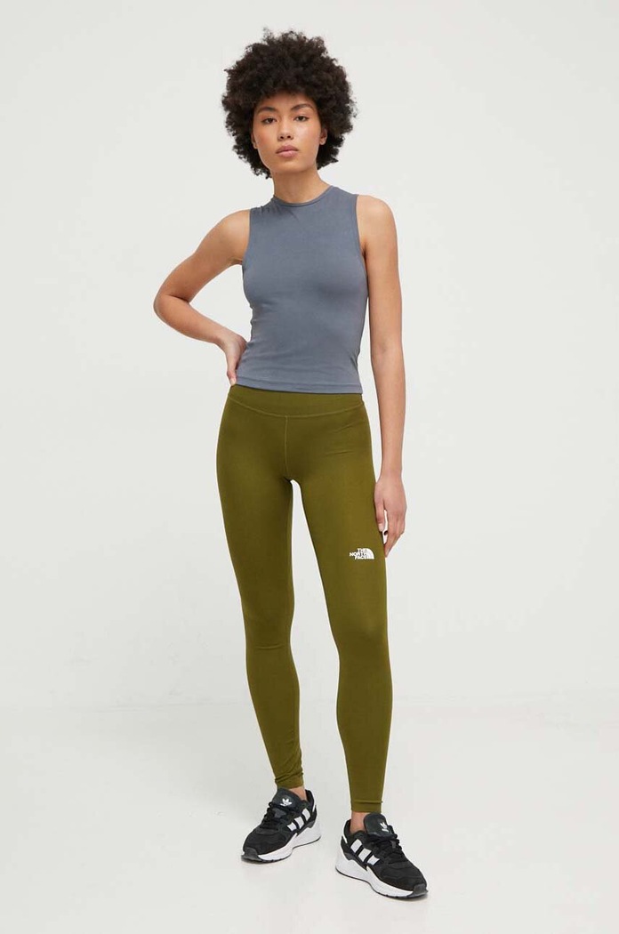 The North Face legginsy sportowe Flex NF0A87JSPIB1 zielony SS24