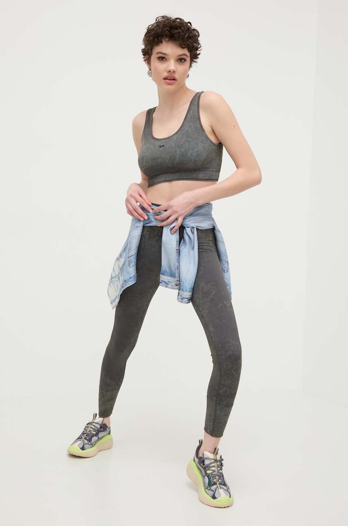 Diesel legginsy AWSB-EFFIE-WT08 A13201.0HLAP szary SS24