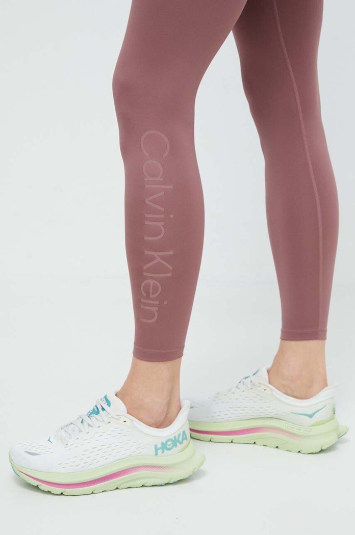 Tajice za trening Calvin Klein Performance roza 00GWS4L636