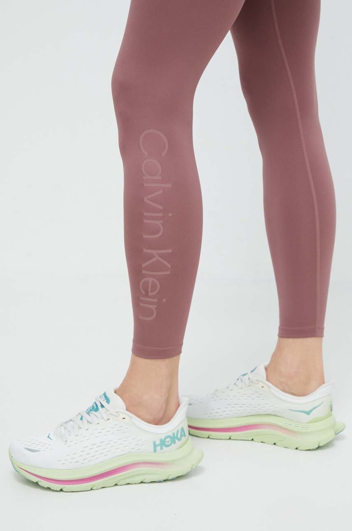 Tajice za trening Calvin Klein Performance roza 00GWS4L636
