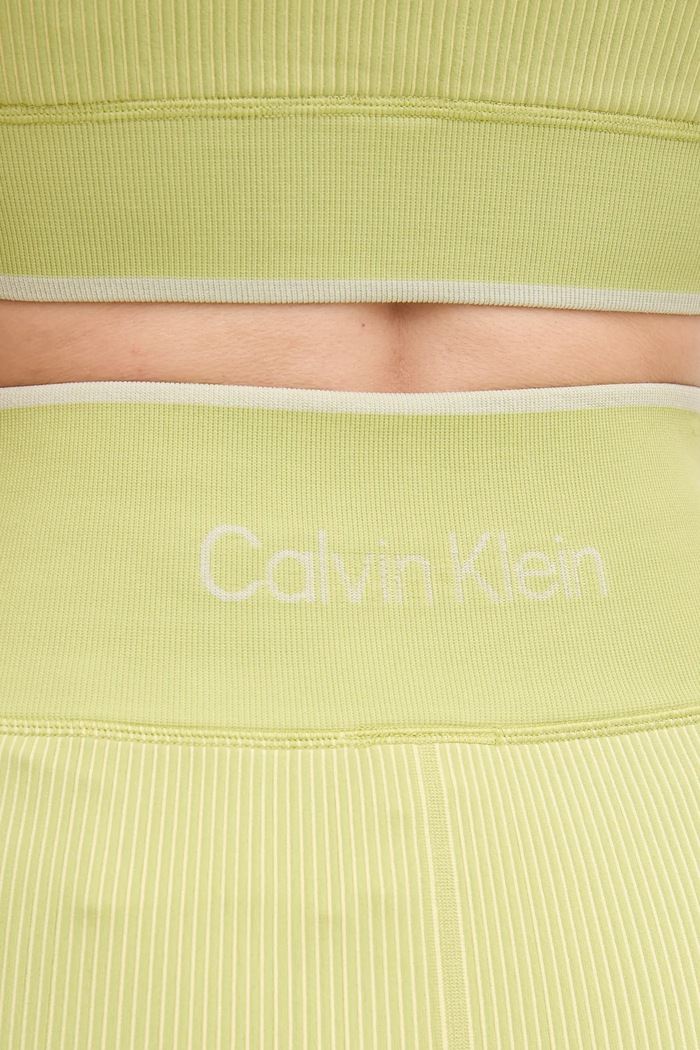 Tajice za trening Calvin Klein Performance zelena 00GWS4L643
