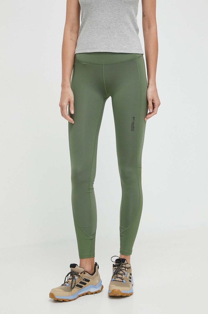 Columbia sport legging Cirque River elasztánnal zöld 2072461