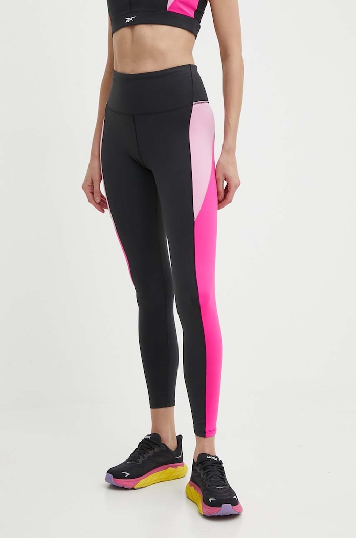 Tréningové legíny Reebok Lux Contour s elastanom čierna 100076147