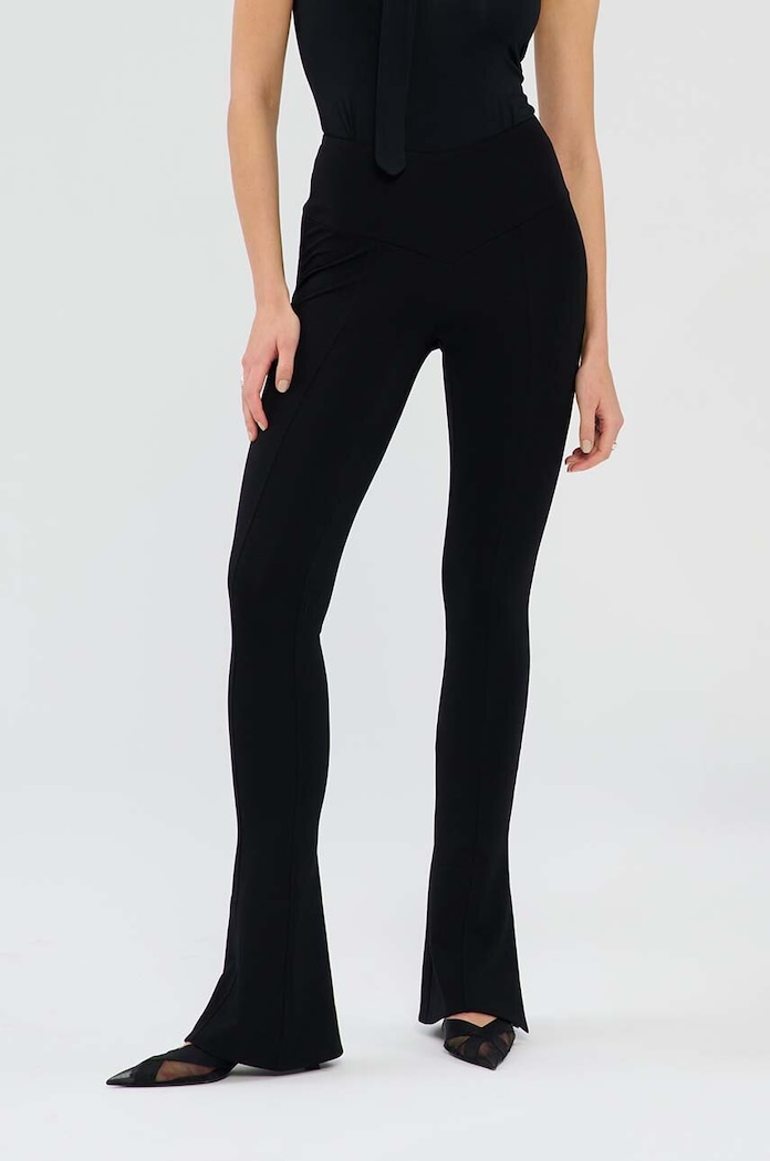 Tajice Saint Body bez uzorka crna SB.401