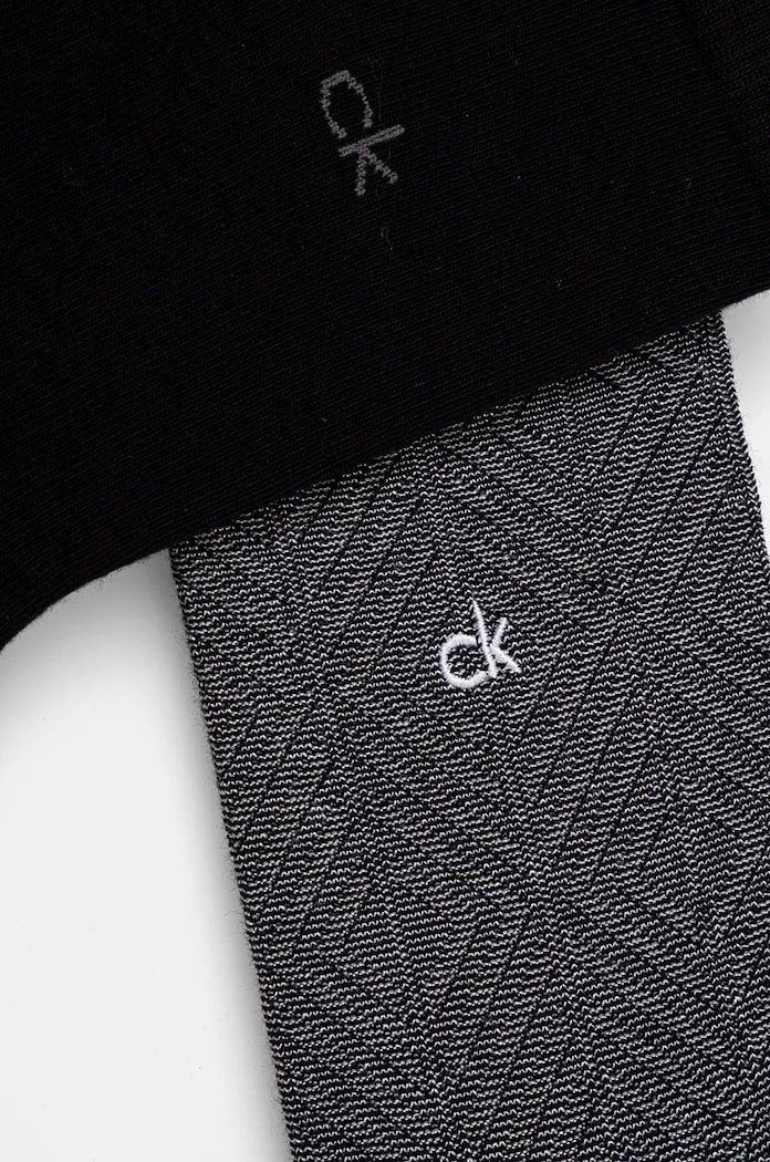 Ponožky Calvin Klein 2-pack 701230617 černá AW24