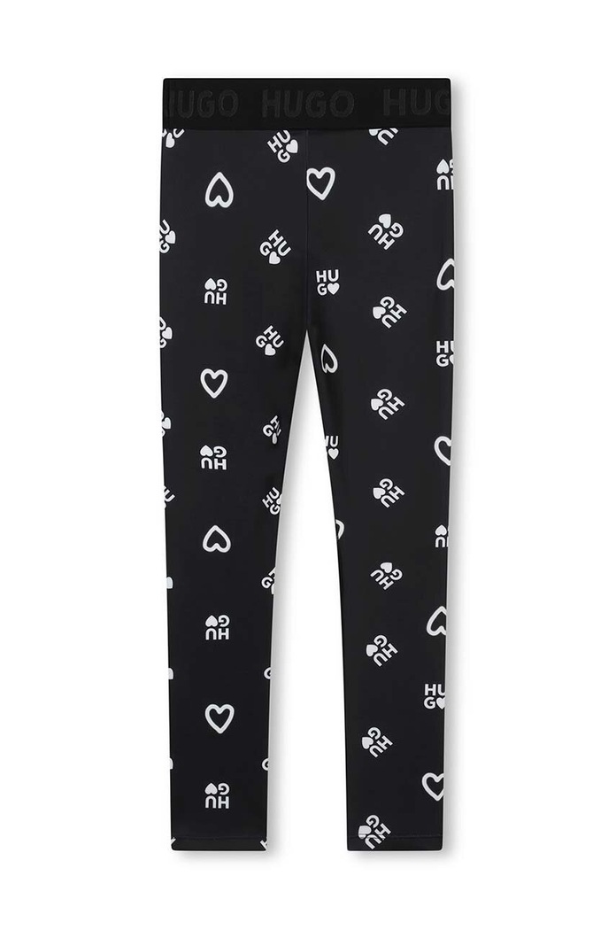 HUGO legginsy dziecięce G00074.102.108 czarny SS24