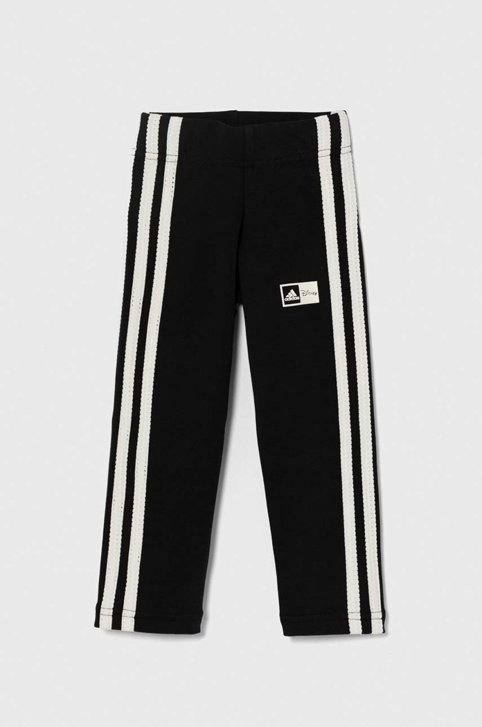 Παιδικά κολάν adidas x Disney στάμπα μαύρο IN7301