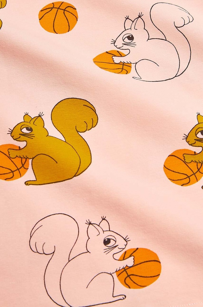 Dziewczynka Mini Rodini legginsy dziecięce Squirrels 2423015228 różowy