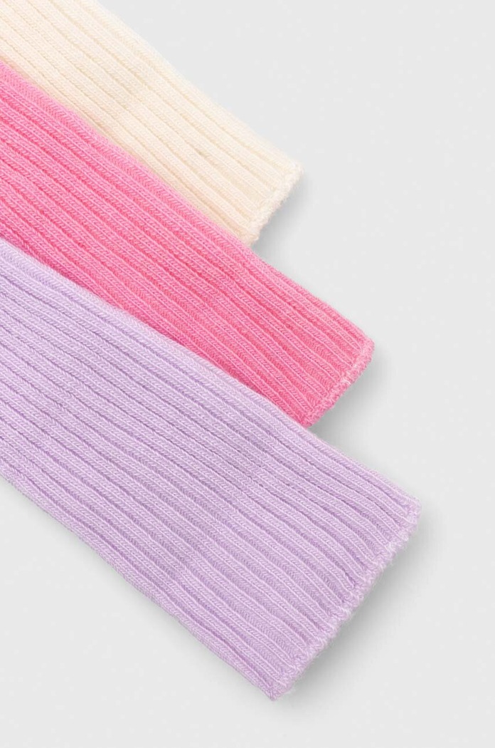 DÍVKA Kojenecké ponožky United Colors of Benetton 3-pack 6AO3F211S.G.W.Repropos růžová