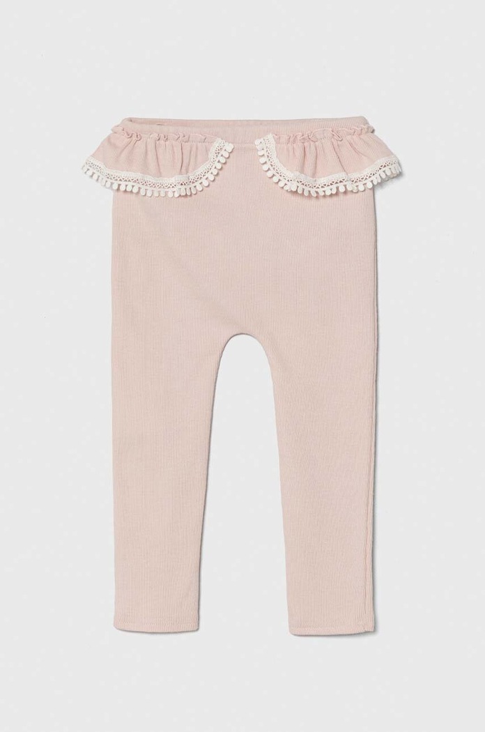 Jamiks legginsy niemowlęce ZAHA.Leginsy.R.JWG068.G różowy SS24