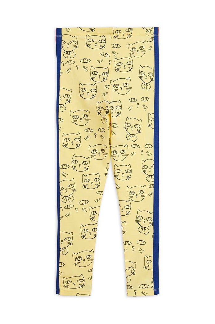 Mini Rodini gyerek legging Cathlethes 2423012923 sárga SS24