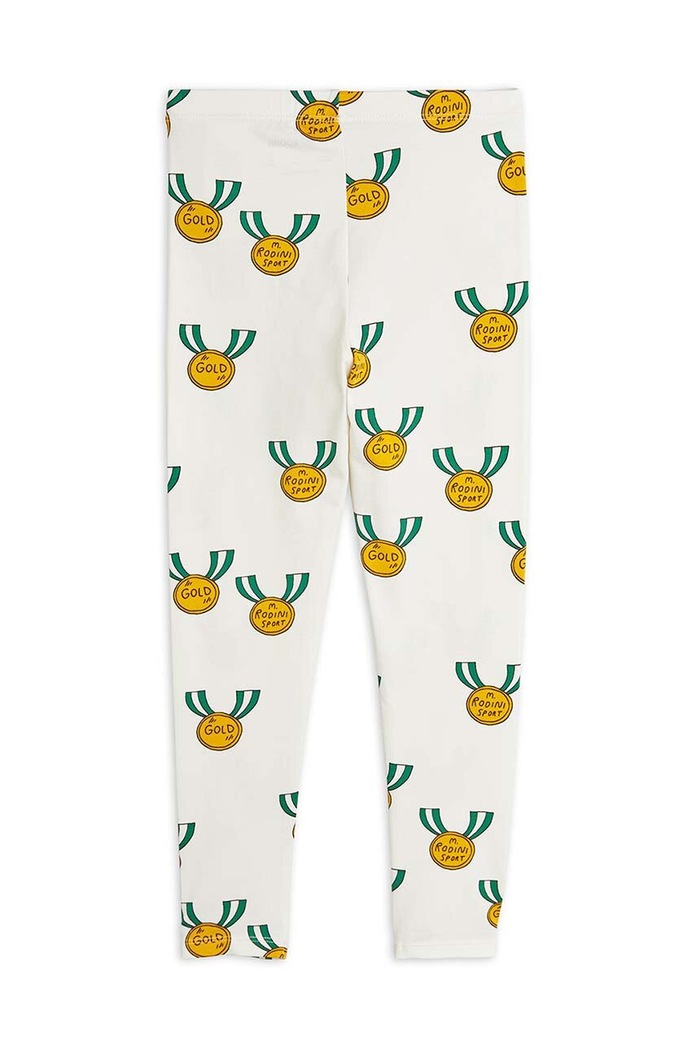 Mini Rodini legginsy dziecięce Medals 2423014397 biały SS24