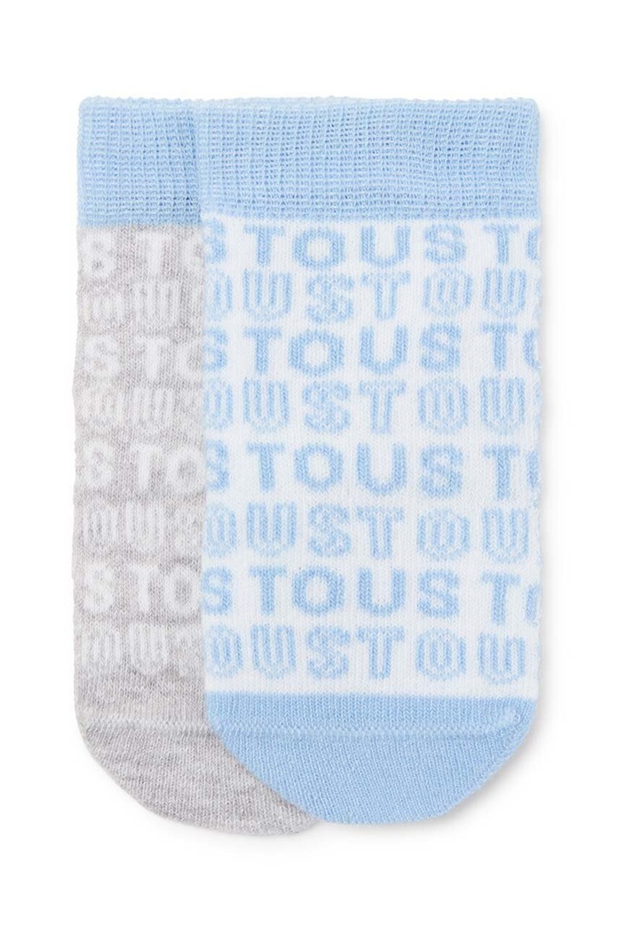 Tous skarpetki niemowlęce 2-pack skarpetki długie niebieski SSocks.2002