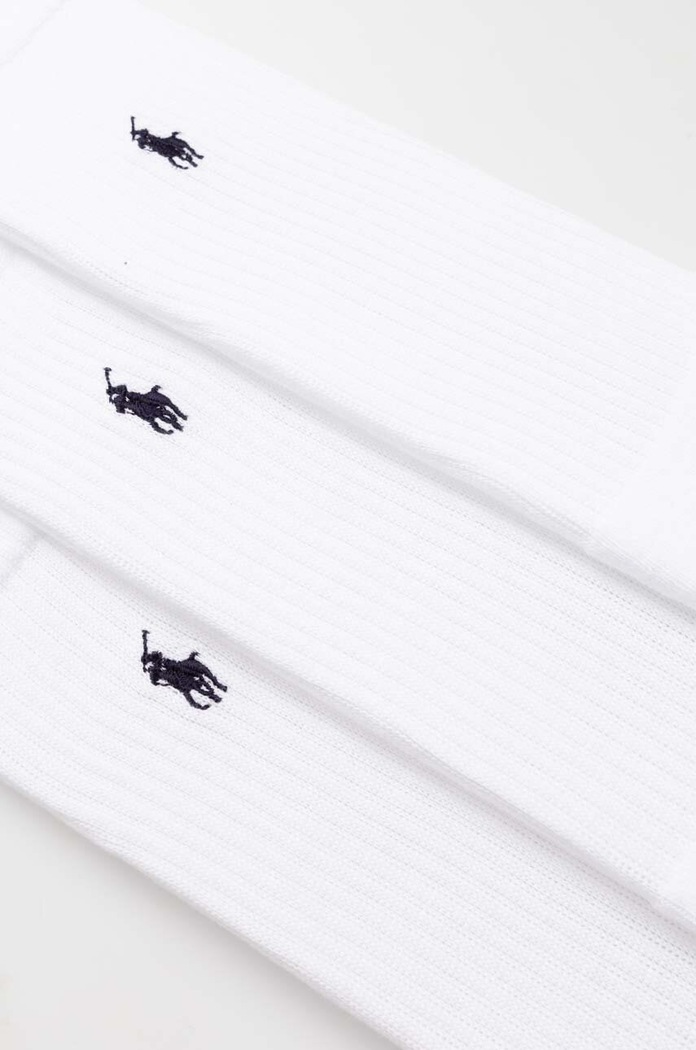 Ponožky Polo Ralph Lauren 3-pack 449655211 bílá SS24