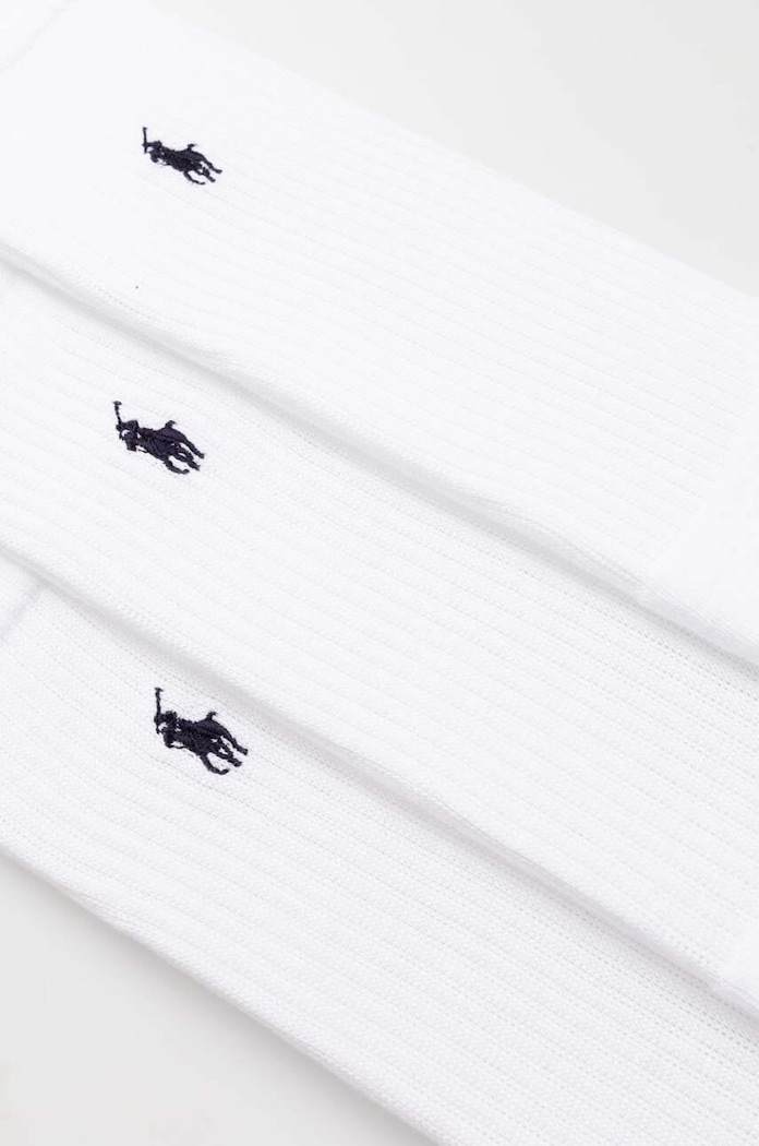 Ponožky Polo Ralph Lauren 3-pack 449655211 bílá SS24