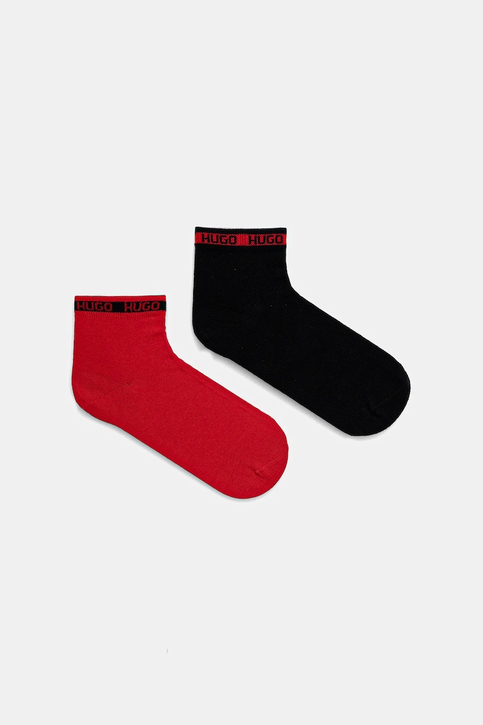 Κάλτσες HUGO 2-pack San Jared-C ψηλές κάλτσες κόκκινο 50516390