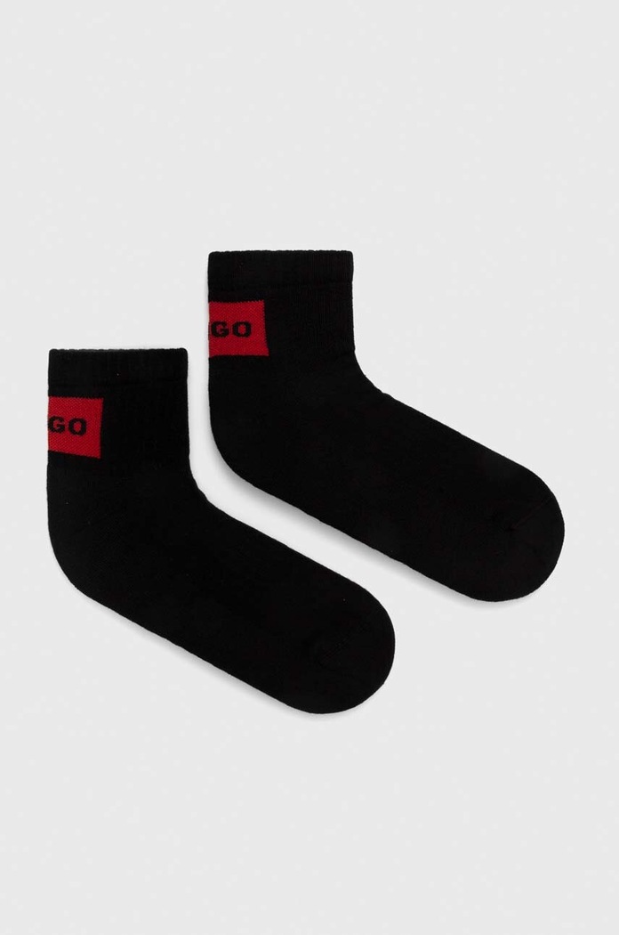 Ponožky HUGO 2-pack dlouhé ponožky černá 50516406