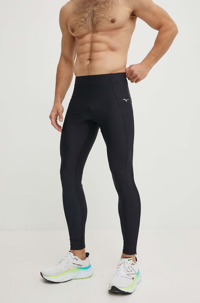 Bežecké legíny Mizuno Impulse Core s elastanom čierna J2GBB013