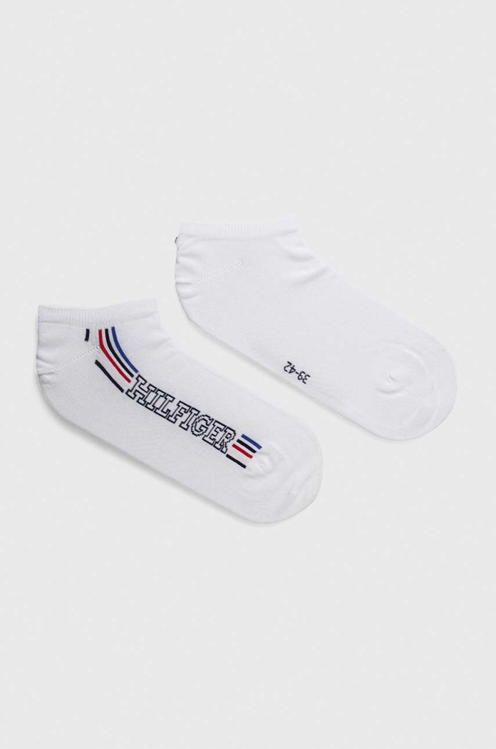 Ponožky Tommy Hilfiger 2-pak krátke ponožky biela 701227293