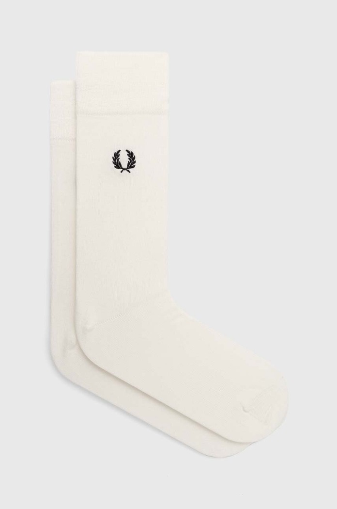 Nogavice Fred Perry Classic Laurel Wreath Sock Visoke nogavice bela C7135.L59