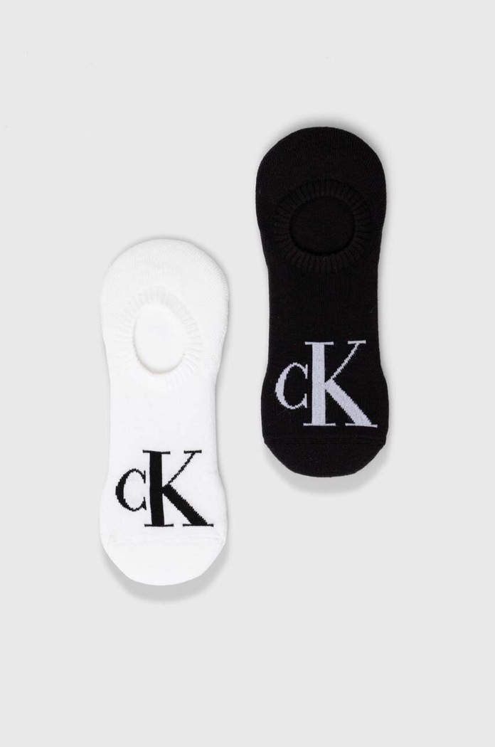 Ponožky Calvin Klein Jeans 4-pak krátke ponožky čierna 701229674