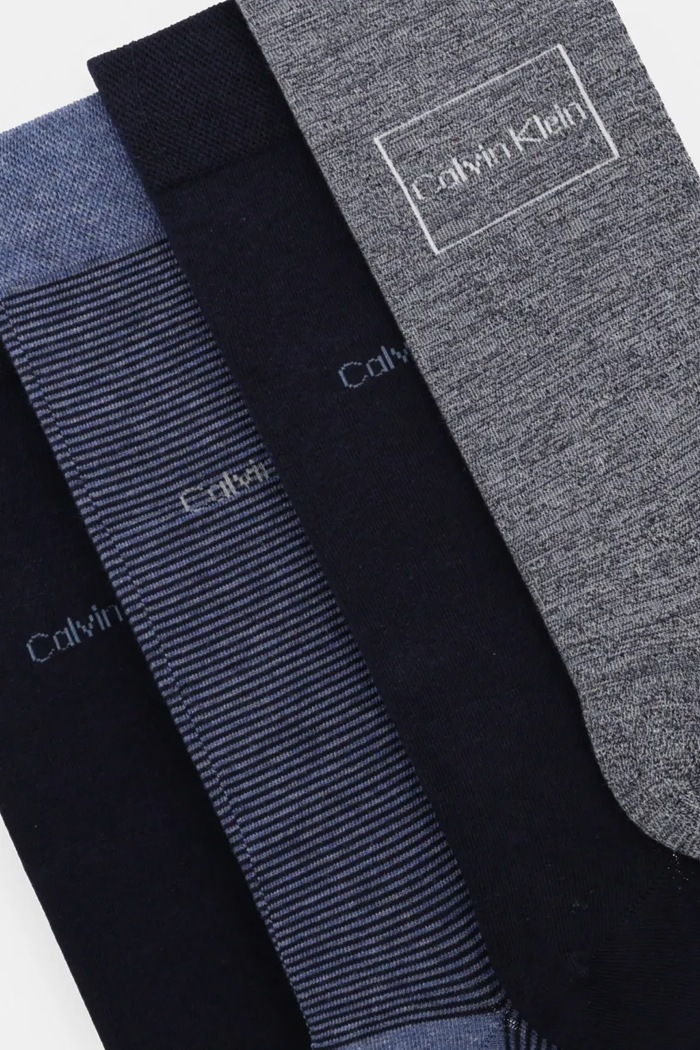 Ponožky Calvin Klein 4-pak 701229430 modrá AW24