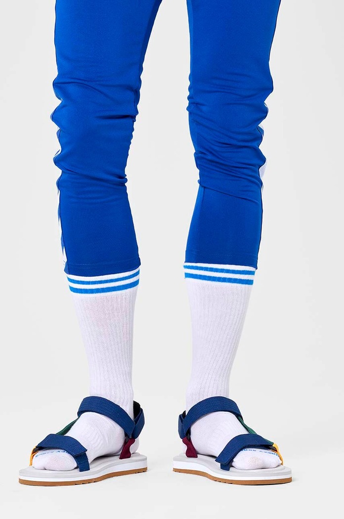 Ponožky Happy Socks Solid Sneaker Thin Crew P001023 bílá SS24