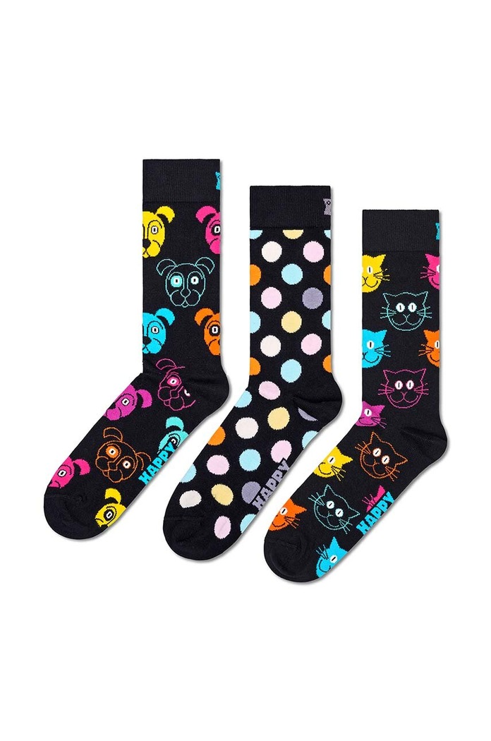 Happy Socks Skarpetki Classic Dog 3-pack granatowy P000991