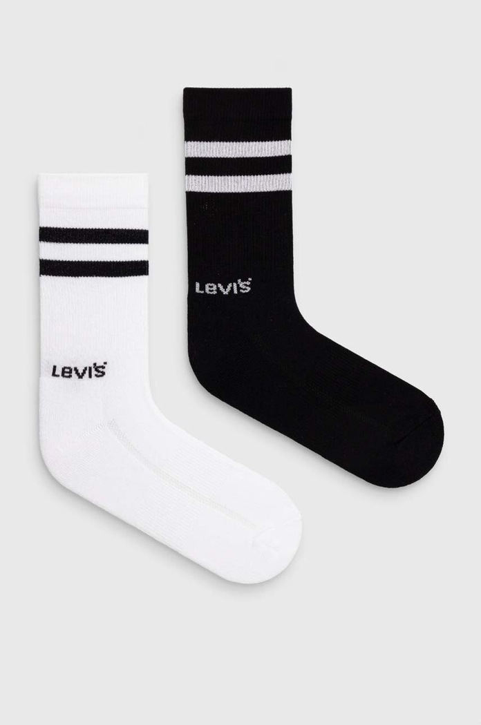 Čarape Levi's 2-pack Planet friendly crna 37157.1063