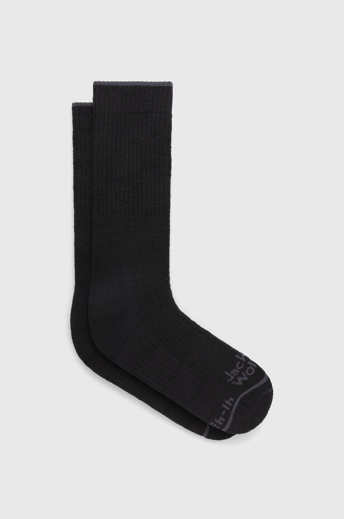 Čarape Jack Wolfskin Trek Merino crna 1911411