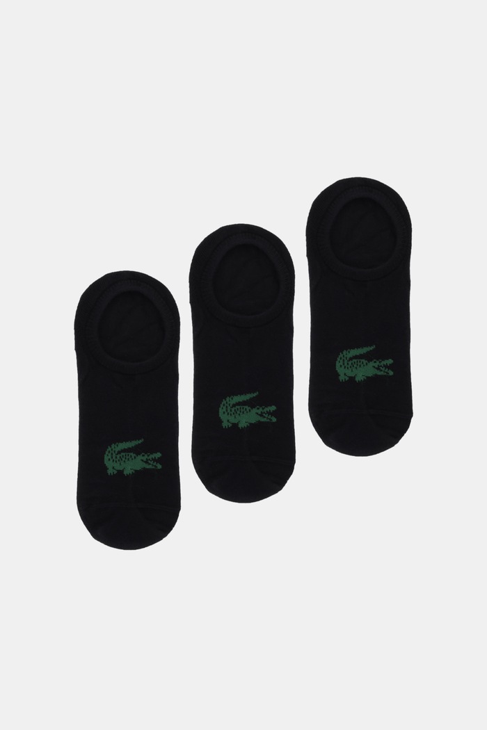 Ponožky Lacoste 3-pak krátke ponožky čierna RA7872