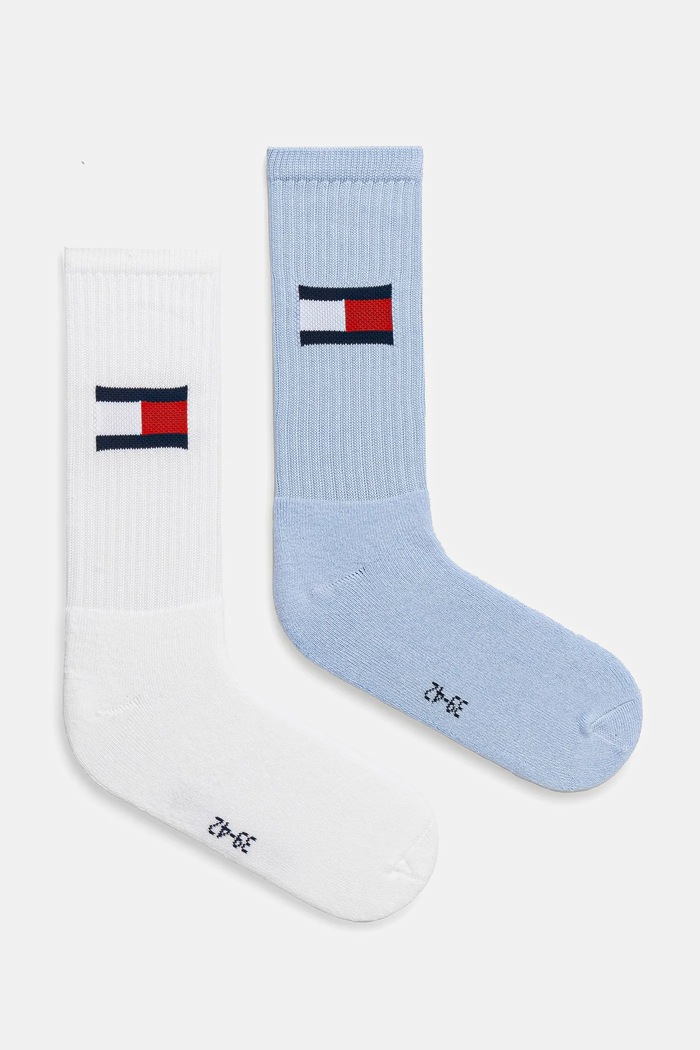 Ponožky Tommy Hilfiger 2-pack dlouhé ponožky modrá 701228222