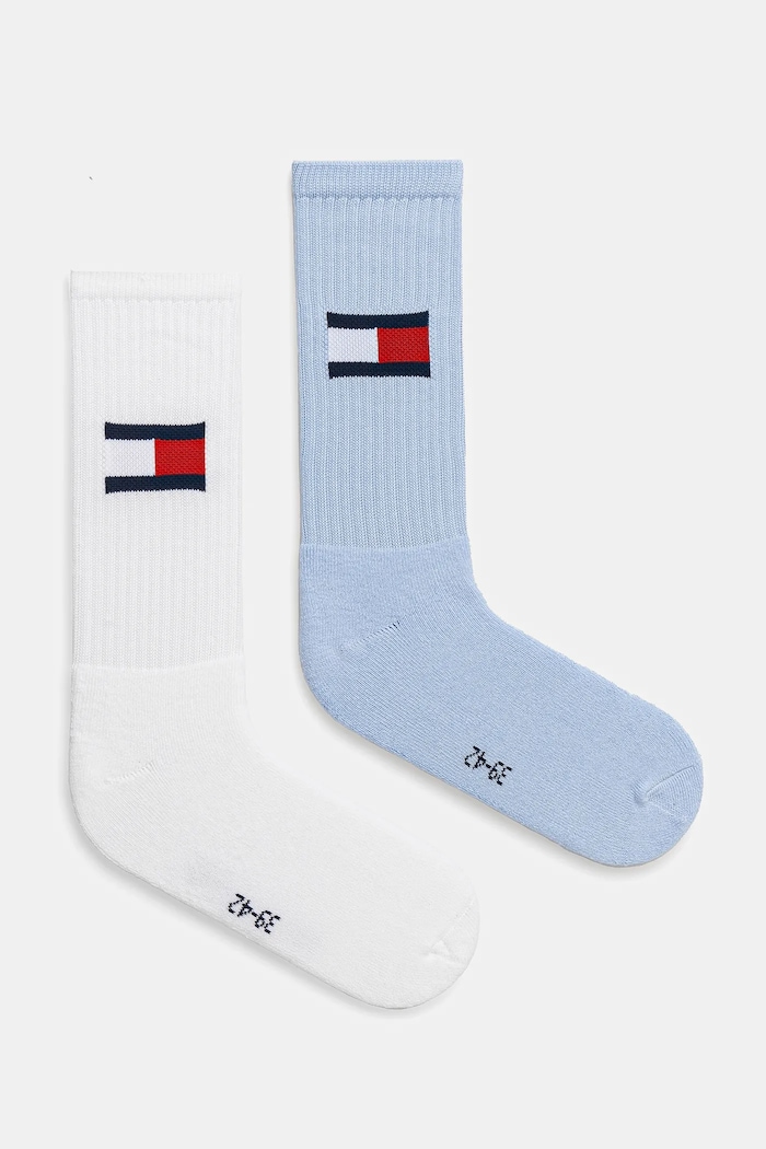Ponožky Tommy Hilfiger 2-pack dlouhé ponožky modrá 701228222