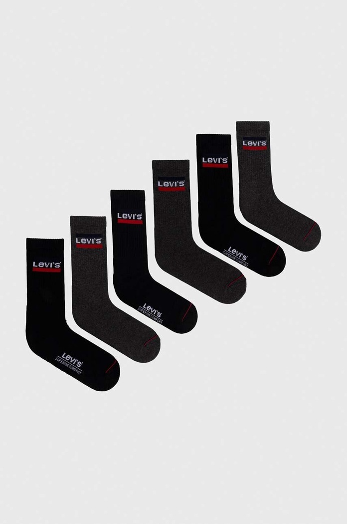 Levi's skarpetki 6-pack skarpetki długie szary 37157.0810