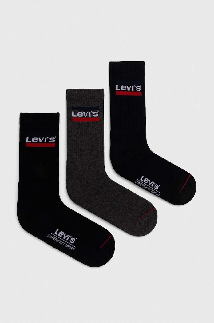 Levi's skarpetki 6-pack 37157.0810 szary SS24