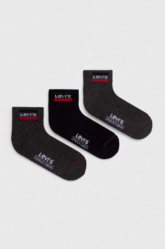 Oblečenie Ponožky Levi's 6-pak 37157.0811 sivá