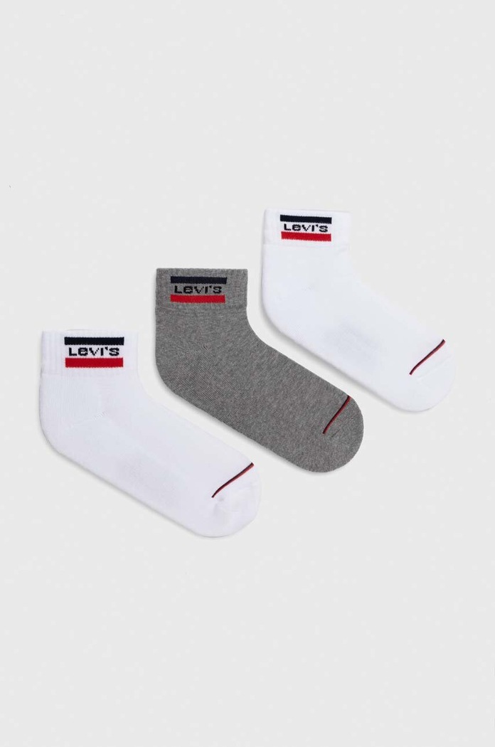 Odjeća Čarape Levi's 6-pack 37157.0817 bijela