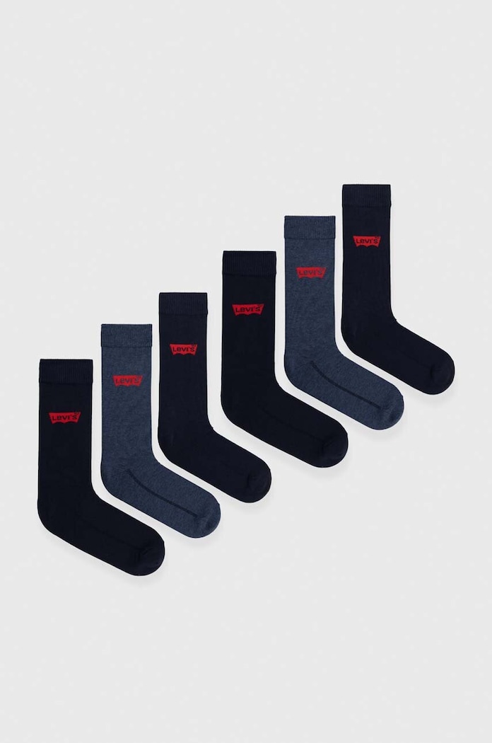 Ponožky Levi's 6-pak dlhé ponožky modrá 37157.1050