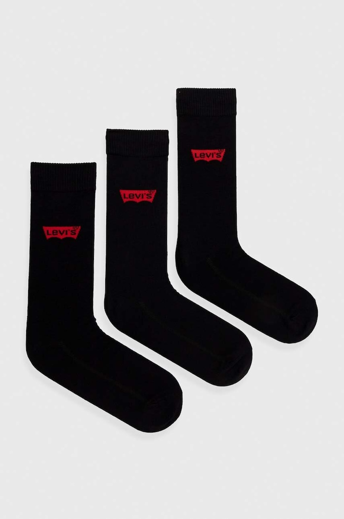 Ponožky Levi's 6-pak 37157.1053 čierna SS24
