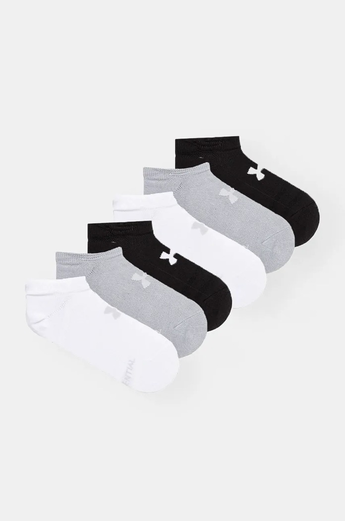 Nogavice Under Armour Essential No Show 6-pack siva 1382611