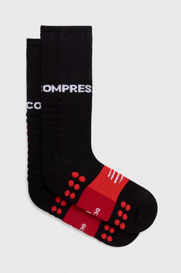 Compressport sosete Full Socks Run negru SU00004B