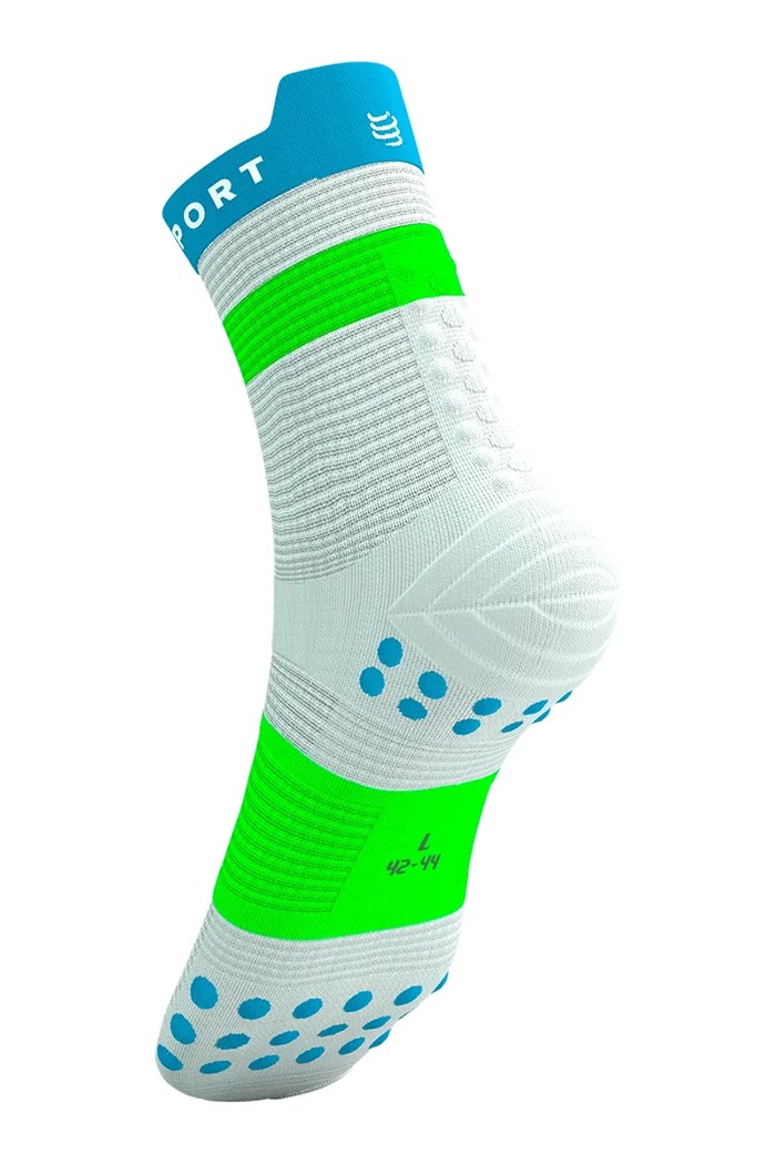 Čarape Compressport Pro Racing Socks v4.0 Run High bijela XU00046B