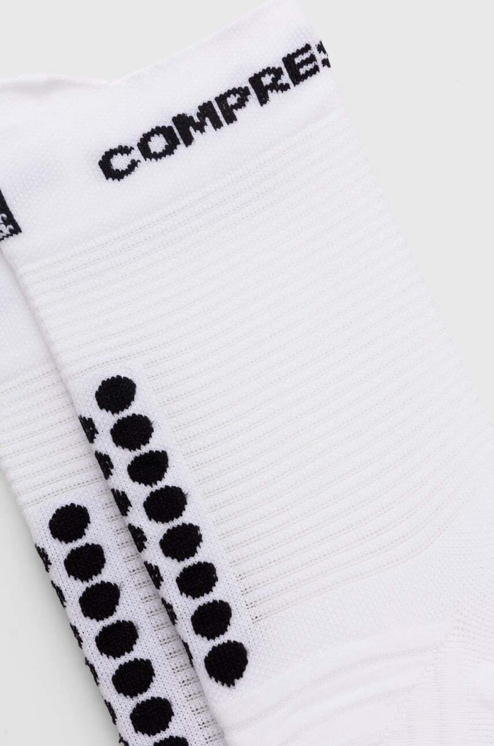 Compressport sosete Pro Racing Socks v4.0 Run High XU00046B alb SS26