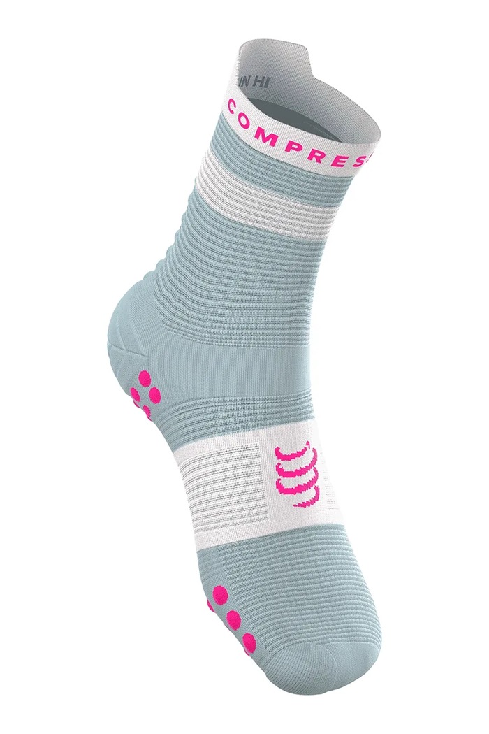Κάλτσες Compressport Pro Racing Socks v4.0 Run High XU00046B τιρκουάζ SS26