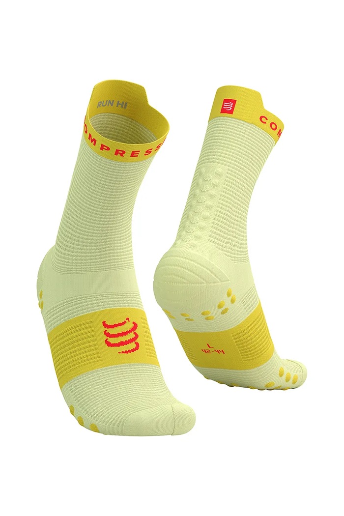 Compressport skarpetki Pro Racing Socks v4.0 Run High żółty XU00046B