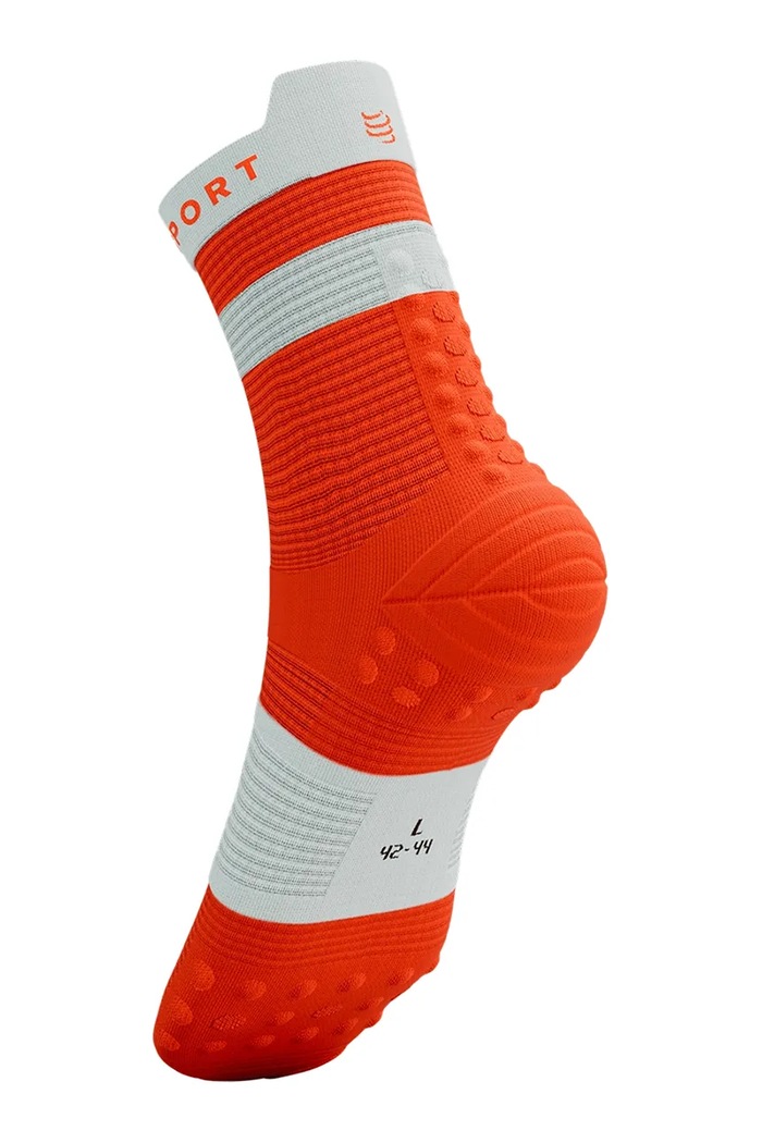 Κάλτσες Compressport Pro Racing Socks v4.0 Run High πορτοκαλί XU00046B