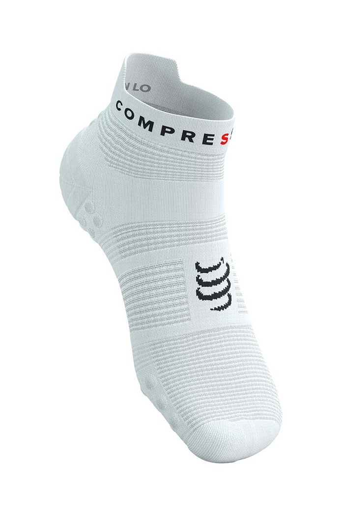 Oblečení Ponožky Compressport Pro Racing Socks v4.0 Run Low XU00047B bílá