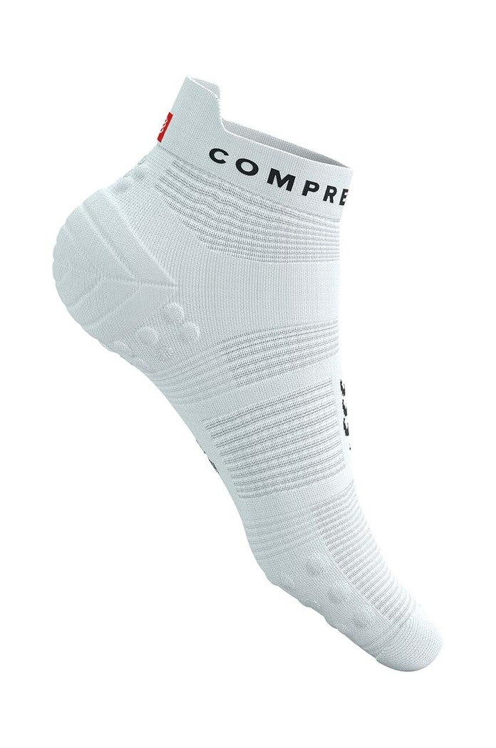 Ponožky Compressport Pro Racing Socks v4.0 Run Low bílá XU00047B