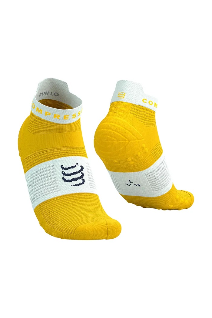 Κάλτσες Compressport Pro Racing Socks v4.0 Run Low κίτρινο XU00047B